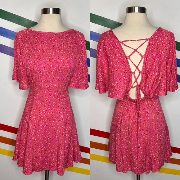 Free People Dresses & Skirts - NEW Free people floral pink dress size XS